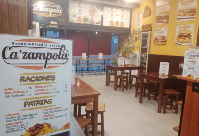 “Ca’Zampola” renueva su carta con elaboradas hamburguesas, baguetes, perritos calientes y raciones